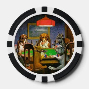 CM Coolidge Dogs Huisdieren Poker Cards Humor Dest Pokerchips