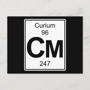 Cm - Curium Briefkaart