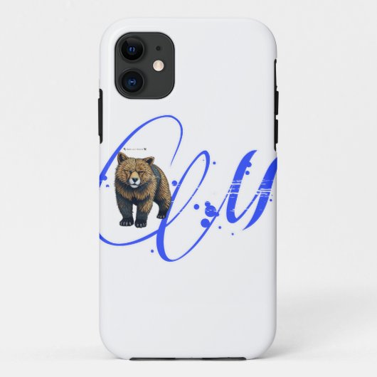 CM - Graphique d'ours - coque iphone (Dos)