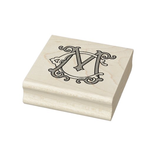 CM Monogram MC Monogram Rubber Ink Stamp Rubberstempel (Stempel)