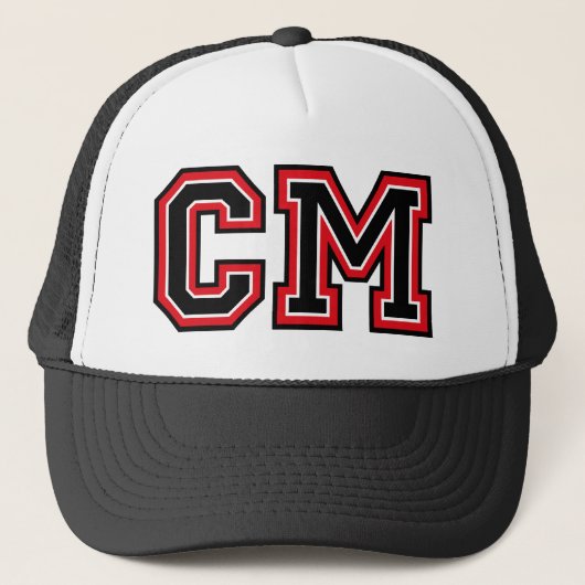 'CM' Monogram Trucker Pet (Voorkant)