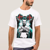 Cm Punk T-ShirtCM PUNK ''X' (BADART) T-shirt (Voorkant)