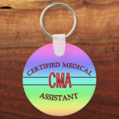 CMA Certified Medical Assistant LOGO Sleutelhanger (Voorkant)