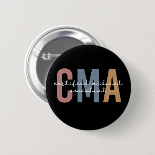 CMA Certified Medical Assistant Ronde Button 5,7 Cm