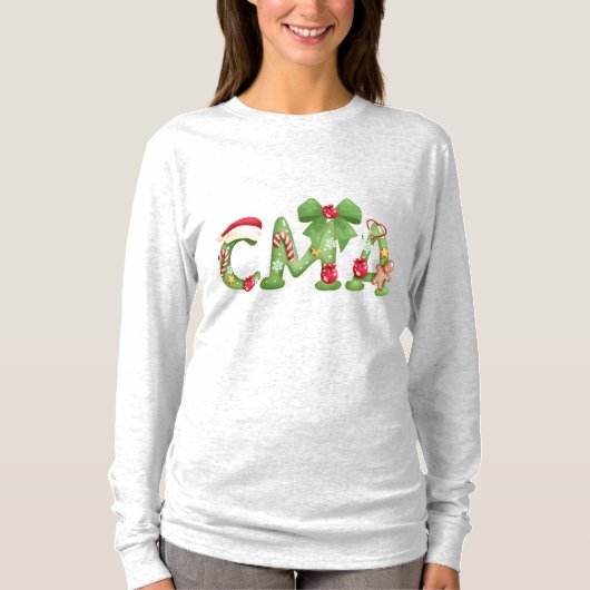 CMA Christmas Sweatshirt | Certified Medical Asst. (Voorkant)