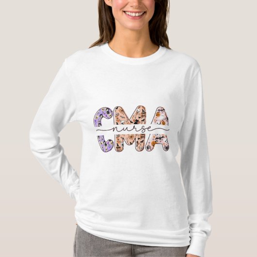 CMA Verpleegster Lange Mouw T-shirt (Voorkant)