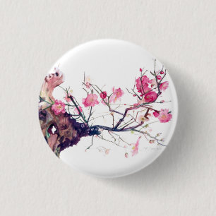 CMCarlson Cherry Blossom Bonsai Ronde Button 3,2 Cm
