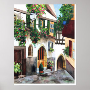 CMCarlson Italien Villa Poster