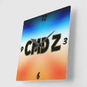 CMD Z SQUARE WALL CLOCK VIERKANTE KLOK (Hoek)