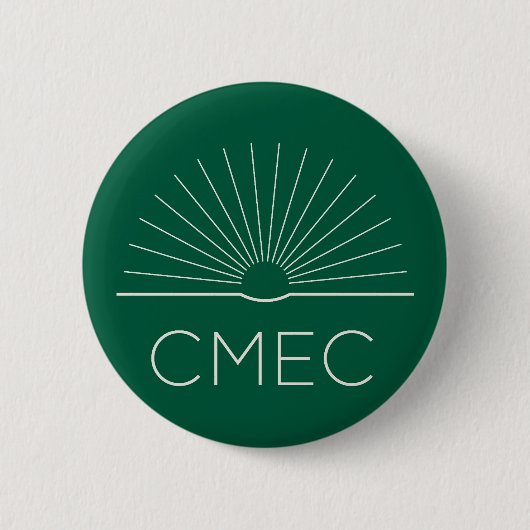CMEC Button - groen en wit logo (Voorkant)