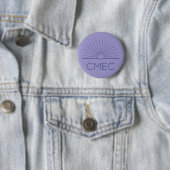 CMEC Button - paarse met marine logo (In situ)