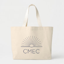 CMEC Canvas tas - jumbo, natuurlijk met marine log