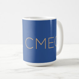 CMEC Coffee Mok - 15-oz, Programma 9, blauw met pe