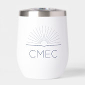 CMEC Geïsoleerde Tumbler - korte, marine logo (Voorkant)