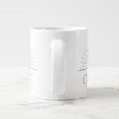 CMEC Jumbo Koffie Mok - 20 oz, wit met grijs (Achterkant)
