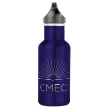 CMEC Waterfles - 18 oz, blauw met witte logo