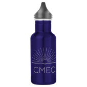 CMEC Waterfles - 18 oz, blauw met witte logo Waterfles (Links)