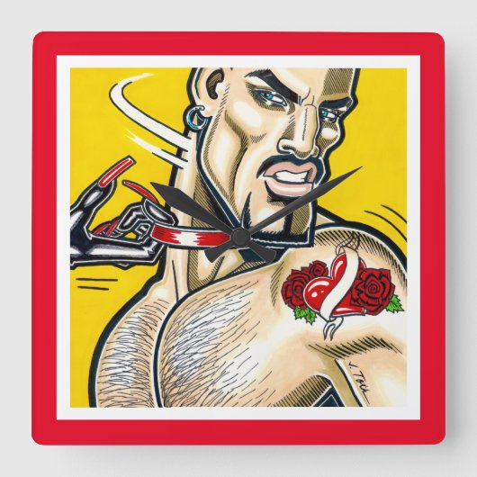 C'mere! Vierkante Klok (Voorkant)