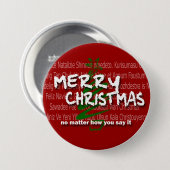 CMN-kerstButton 1 Ronde Button 7,6 Cm (Voorkant /achterkant)