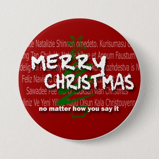CMN-kerstButton 1 Ronde Button 7,6 Cm (Voorkant)