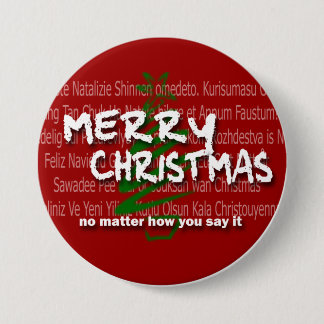 CMN-kerstButton 1 Ronde Button 7,6 Cm