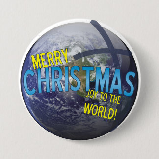 CMN kerstButton 4 Ronde Button 7,6 Cm