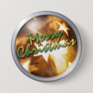 CMN kerstButton 5 Ronde Button 7,6 Cm