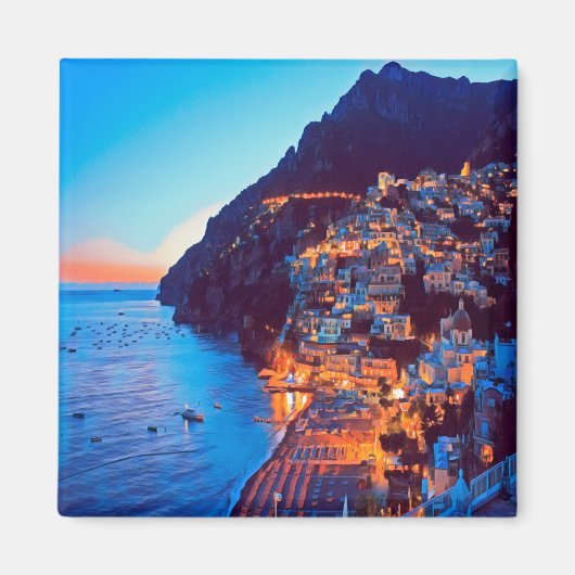 CMP007 POSITANO - AMALFI COAST - Italië - Fridge Magneet (Voorkant)