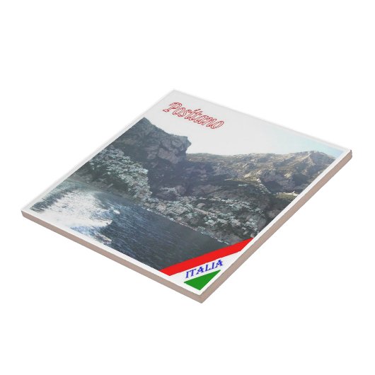 CMP042 POSITANO, AMALFI COAST, Italië, Tegeltje (Zijkant)