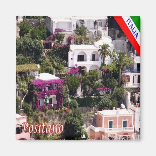 CMP043 POSITANO - AMALFI COAST - Italië - Fridge Magneet (Voorkant)