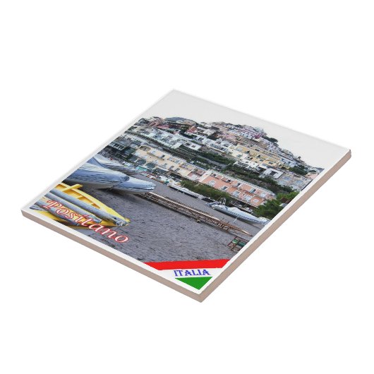 CMP044 POSITANO, AMALFI COAST, Italië, Tegeltje (Zijkant)