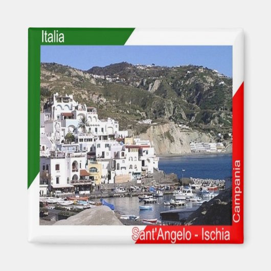 CMP060 ISCHIA, Sant' Angelo, Italië, Koelkast Magneet (Voorkant)