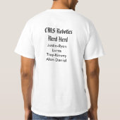 CMS Robotics Nerd Herd T-shirt (Achterkant)