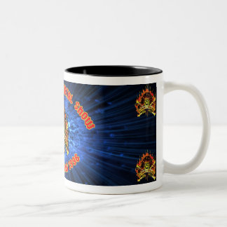 CMS tweedeling koffiebeker - Gepersonaliseerd Tweekleurige Koffiemok