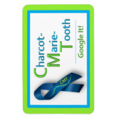CMT Awareness Magnet (lime groen) Magneet (Verticaal)
