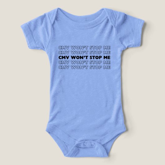CMV n'arrêtera pas mon bébé CMV guerriers (Design Recto)