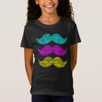 CMY Kleur Snor Baard Print Patroon