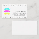 CMY Mustaches Klantenkaartje (Voorkant / Achterkant)