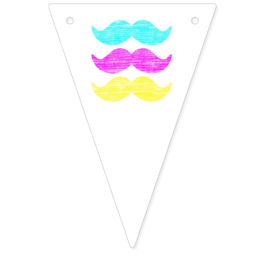 CMY Mustaches Vlaggetjes (Eerste vlag)