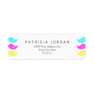 CMY Snorren (letterpress stijl) Etiket