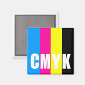 CMYK - aimant carré (Recto/Verso)
