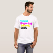 CMYK COLORS T-SHIRT (Voorkant volledig)