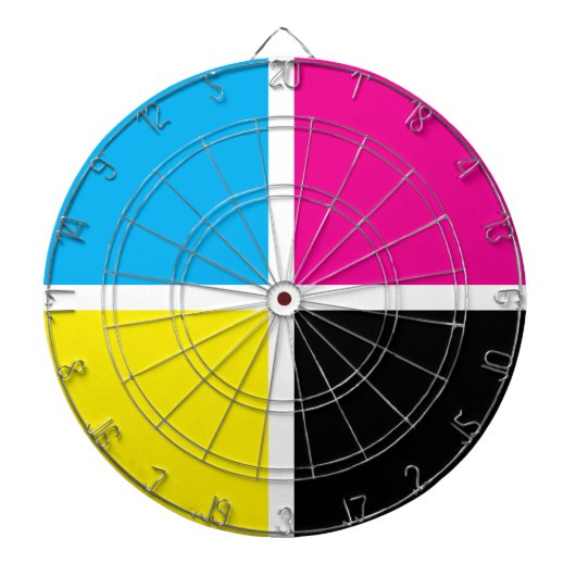 cmyk dartbord (Voorkant)