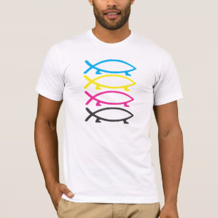 cmyk darwin fish t-shirt