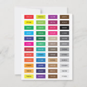CMYK- en Hex Code Kleurvoorbeelden (Achterkant)