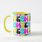 CMYK Funky Graphic Designer Mok (Links)