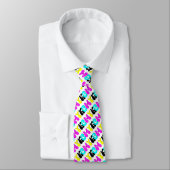 CMYK Funky Retro Stropdas (Gebonden)