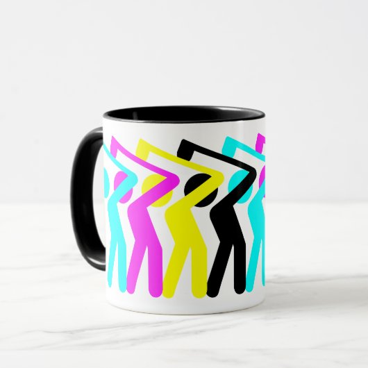 CMYK Golfer Mok (Voorkant links)