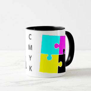 CMYK Jigzaagstukken Mok