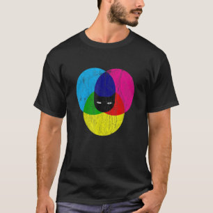 CMYK Kat Ontwerper T-shirt